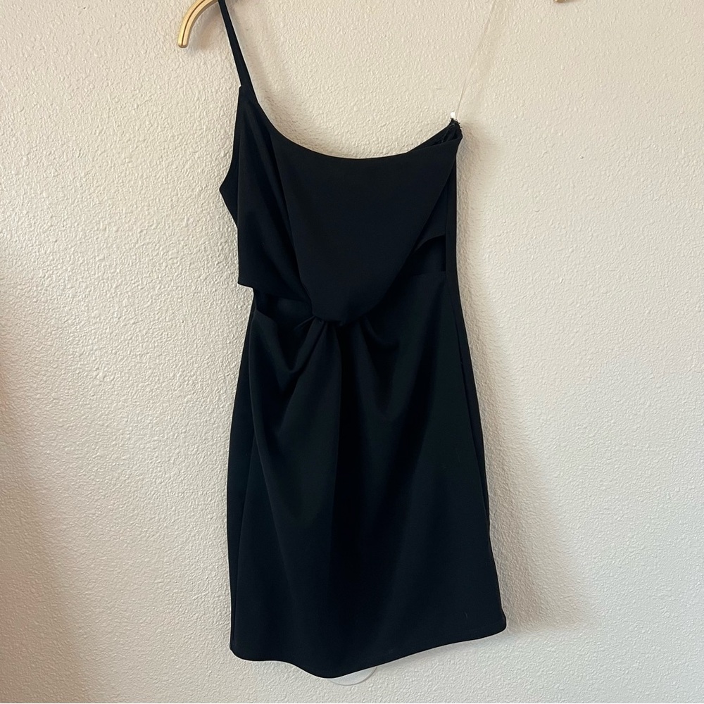 Little black off the shoulder dress